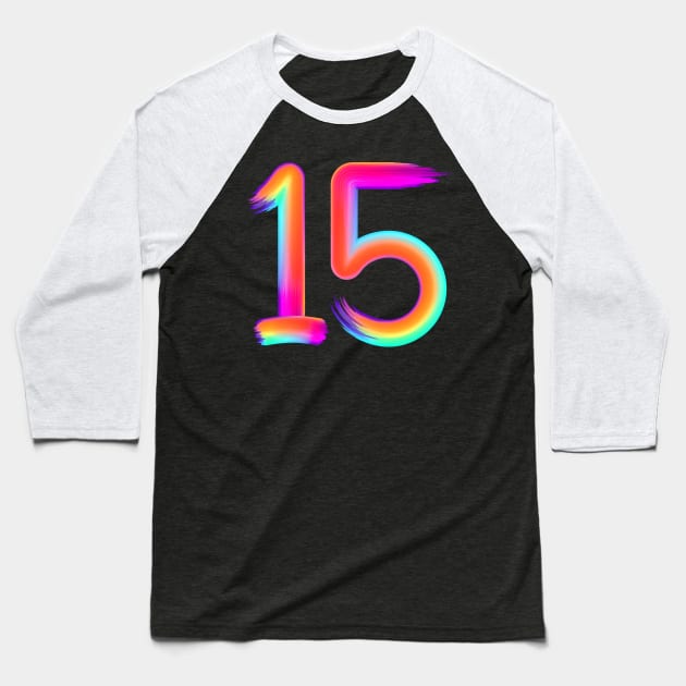 brushed 15 Baseball T-Shirt by MplusC